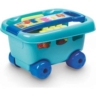 Trolley meisjes kleurrijk Ecoiffier Abrick met 30 bouwstenen 3280250014799