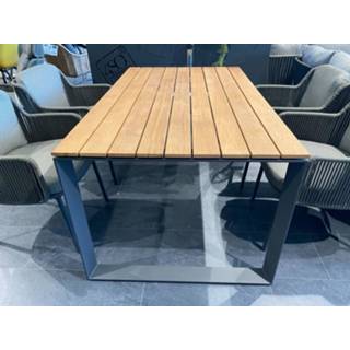 👉 Terrastafel aluminium teak bruin Showmodel - Taste 4SO Heritage tuintafel 160 cm