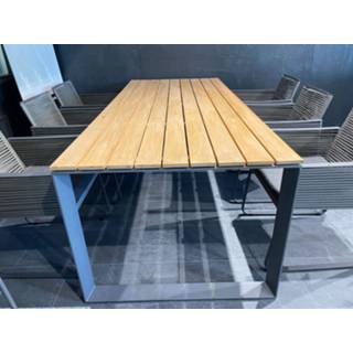 👉 Terrastafel aluminium teak antraciet Showmodel - Taste 4SO Heritage tuintafel 220 cm model 2