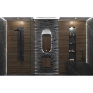 👉 Toiletspiegel spiegel ovaal orion rondom Gliss Design met LED-verlichting 40x100cm 8720791270353