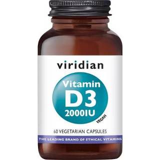 👉 Vitamine Viridian Vitamin D3 (Vegan) 2000 IU (50 mcg) 5060003592747
