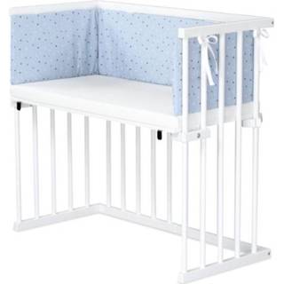 👉 Matras beuken beuk wit jongens baby's saffierblauw blauw Dream good Babycommode gelakt / Prime nest, liggend sterrenmix wit/saffierblauw 745110410188
