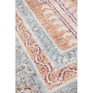 👉 Vloerkleed rood katoen onesize active laagpolig Roestkleurig met vintage look 2000082468017