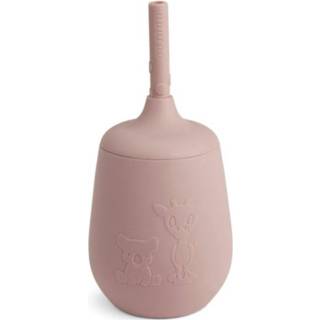 👉 Drink beker silicoon meisjes Nuuroo Drinkbeker met rietje Adita 230ml, Woodrose 5715235000743