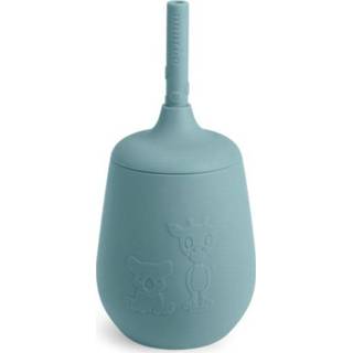 👉 Drink beker silicoon jongens blauw Nuuroo Drinkbeker met rietje Adita 230ml, Lood 5715235000729