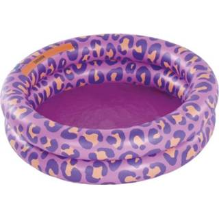 👉 Baby zwembad meisjes kleurrijk baby's purper Swim Essential s Print ed Purple Luipaard 60 cm 2 ringen 7432233978987