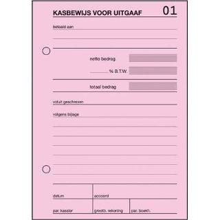 Kasboek Sigel Expres - kasbewijs uitgaaf blok a 100 blad 4004360896040