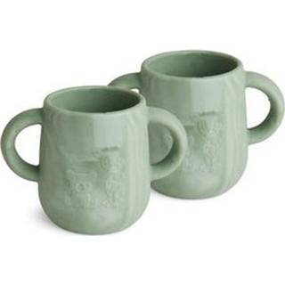 👉 Kinder beker silicoon jongens groen kinderen donkergroen Nuuroo Kinderbeker Abiola 145ml 2 stuks, Light Green 5715235011596