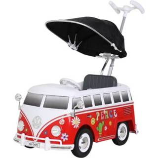 👉 Jongens rood ROLLPLAY VW Bus Flower Power Duwauto, 4894662493135