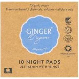 👉 Maandverband Ginger Organic nacht met vleugels 10st 5713334000015