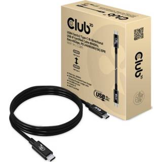 👉 Club 3D USB4 Gen3x2 Type-C Bi-Directional kabel, 1 meter 8719214472320