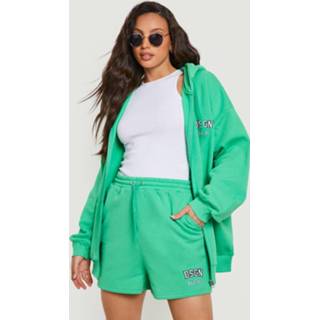 👉 Tall Dsgn Trainingspak Met Tank Met Capuchon En Shorts, Green