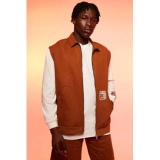 Mouwloze jas XL sage Oversized Dikke Jas,