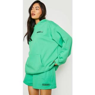 👉 Trainingspak donkergroen l Met Shorts, Tekst En Rubberen Badge, Green