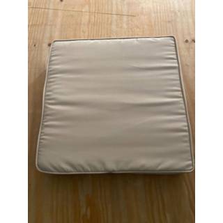 Matras beige polyester vierkant weerbestendig zitkussen - UITVERKOOP