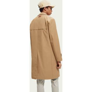 👉 Trenchcoat beige XXL mannen jackets leer Scotch & Soda met leren details 8719029922683