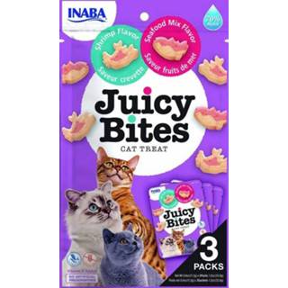 👉 Kattensnack Inaba Juicy Bites - Garnaal 3x11,3 gram 8859387701718