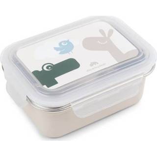 👉 Lunchbox croco beige meisjes Done by Deer ™ Roestvrijstalen Lalee/Croco Sand 5712643037637