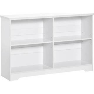 👉 Boekenkast wit active HOMdotCOM - 118 x 29,5 76,5 cm 6095812655689