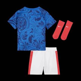 👉 Voetbaltenue blauw unisex france peuters FFF 2022 Thuis Nike voor baby's/peuters - 194502147254