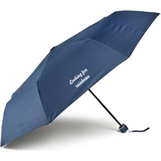 👉 Opvouwbare paraplu blauw bedrukken - Donkerblauw 4250891824520
