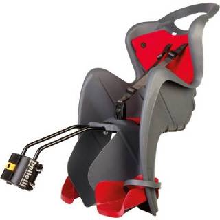 👉 Fiets zitje grijs jongens BELLELLI Fietszitje Mr Fox B-fix Framemontage Donkergrijs 8020092008854