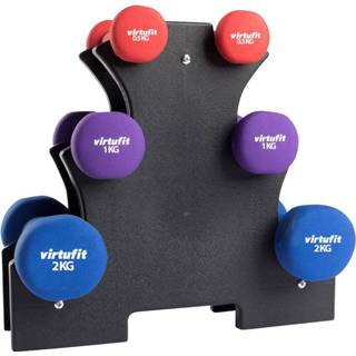 👉 Dumbbellset neopreen active VirtuFit - Halterset Met Houder -Tweedekans