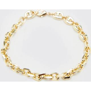 👉 Schakelarmband goud One Size Mini Schakel Armband, Gold