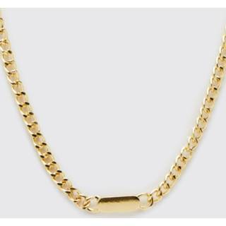 👉 Gebreide trui goud One Size Met Contrasterende Mouwen, Gold