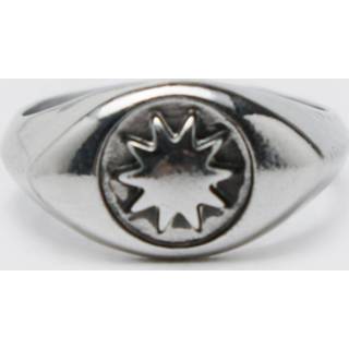 👉 Zegelring zilver One Size Zonnen Zegelring, Silver