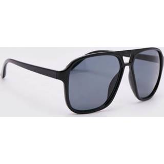 👉 Aviator zonnebril zwart plastic One Size Zonnebril, Black 1935110535