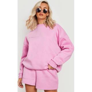 👉 Trainingspak Met Trui En Tekst, Pink