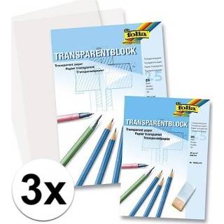 👉 Transparant papier 72x vellen hobby overtrekpapier A3