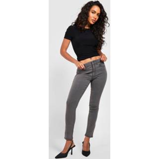 👉 Klassieke Mid Rise Skinny Jeans, Washed Black