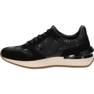 👉 Lage sneakers vrouwen zwart leer Guess Dubai 8720251553422 872025155344
