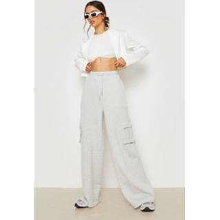 Wide Leg Cargo Joggingbroek, Ash Grey