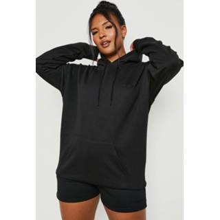 👉 Plus Dsgn Studio Trainingspak Met Hoodie En Shorts, Black