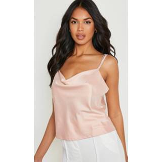 👉 Satijnen Hemdje Met Bandjes, Losse Col En Steentjes, Rose