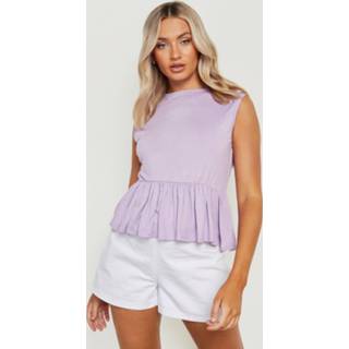 👉 Peplum Hemd, Lilac