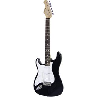👉 Zwart DIMAVERY ST-203 E-Guitar LH, black 4026397681635