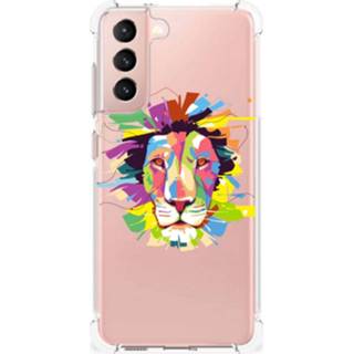 👉 Bumper hoesje Samsung Galaxy S21 FE Stevig Lion Color 8720632070869