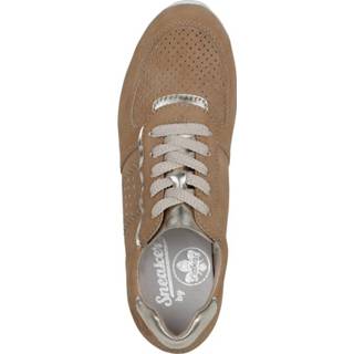 👉 Sneakers zand Sneaker met modieuze metallic details Rieker 4059954023128