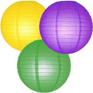 👉 Lampion multi papier halloween Set van 9x stuks gekleurde party lampionnen dia 25 cm voor tuinfeest
