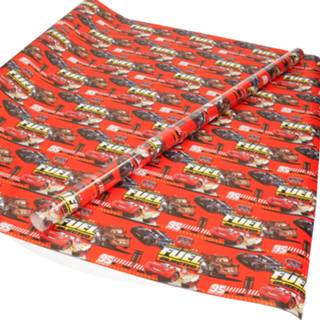 👉 Inpakpapier rood jongens 5x Inpakpapier/cadeaupapier Disney Cars 200 x 70 cm