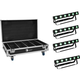 👉 Flightcase EUROLITE Set 4x AKKU Bar-6 QCL + with charging function 4026397168273