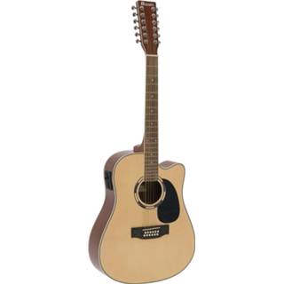 👉 DIMAVERY DR-612 Western guitar 12-string, nature 4026397576634