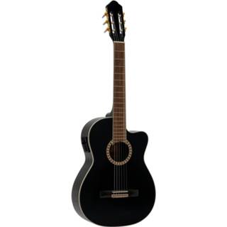 DIMAVERY CN-600E Classical guitar, schwarz 4026397575873