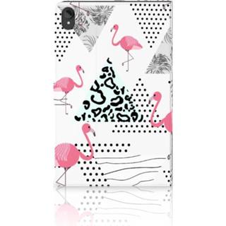 👉 Flipcase Lenovo Tab P11 | Plus Flip Case Flamingo Triangle 8720632040770