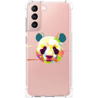 👉 Bumper hoesje Samsung Galaxy S21 FE Stevig Panda Color 8720632095954