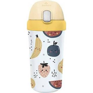 👉 Beker kinderen PLA/plant Bioloco met Rietje voor 400ml - Fruits-Fruit 4260595859568